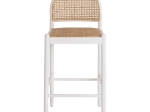 ΣΚΑΜΠΟ ΑΠΟ ΟΞΙΑ-RATTAN ΑΨΙΔΑ ΠΛΑΤΗ ΛΕΥΚΟ HM9408.03 47x46x100 εκ.