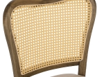 ΚΑΡΕΚΛΑ ΤΟΟΝ ΞΥΛΟ RATTAN ΥΦΑΣΜΑ HM9406.04 47x52x91,5Υεκ.