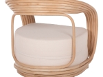 ΠΟΛΥΘΡΟΝΑ DUCHESS ΑΠΟ RATTAN ΦΥΣΙΚΟ-ΕΚΡΟΥ ΜΑΞΙΛΑΡΙ HM9478 81x59x70Y εκ.