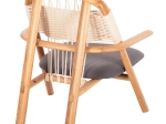 ΠΟΛΥΘΡΟΝΑ CRAFT HM9413.01 ΑΠΟ ΦΡΑΞΙΝΟ ΚΑΙ ΣΧΟΙΝΙ ΦΥΣΙΚΟ 81x76x81Y εκ.