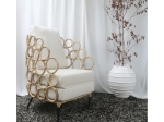 ΠΟΛΥΘΡΟΝΑ RINGER HM9341 ΑΠΟ RATTAN-ΜΕΤΑΛΛΟ ΦΥΣΙΚΟ ΧΡΩΜΑ 65x69x86Y εκ.