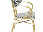 ΠΟΛΥΘΡΟΝΑ BAMBOO LOOK HM5861.01 ΜΑΥΡΟ-ΛΕΥΚΟ 57x55x82 εκ.