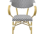 ΠΟΛΥΘΡΟΝΑ BAMBOO LOOK HM5861.01 ΜΑΥΡΟ-ΛΕΥΚΟ 57x55x82 εκ.