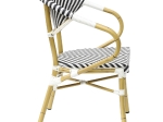 ΠΟΛΥΘΡΟΝΑ BAMBOO LOOK HM5861.01 ΜΑΥΡΟ-ΛΕΥΚΟ 57x55x82 εκ.