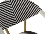 ΠΟΛΥΘΡΟΝΑ BAMBOO LOOK HM5861.01 ΜΑΥΡΟ-ΛΕΥΚΟ 57x55x82 εκ.
