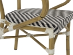 ΠΟΛΥΘΡΟΝΑ BAMBOO LOOK HM5861.01 ΜΑΥΡΟ-ΛΕΥΚΟ 57x55x82 εκ.