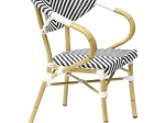 ΠΟΛΥΘΡΟΝΑ BAMBOO LOOK HM5861.01 ΜΑΥΡΟ-ΛΕΥΚΟ 57x55x82 εκ.