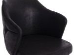 ΣΚΑΜΠΟ BAR ΕΠΑΓΓΕΛΜΑΤΙΚΟ ALONZO HM9281.14 Τ.NUBUCK ΜΑΥΡΟ ΞΥΛΙΝΟ 50x62x108,5Υεκ.