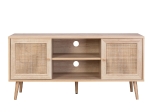 ΕΠΙΠΛΟ TV ΜΕΛΑΜΙΝΗΣ COLM ΜΕ ΠΟΡΤΕΣ RATTAN HM9223.11 ΣΕ ΧΡΩΜΑ ΦΥΣΙΚΟ 120x39x56,5Υεκ.