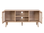 ΕΠΙΠΛΟ TV ΜΕΛΑΜΙΝΗΣ COLM ΜΕ ΠΟΡΤΕΣ RATTAN HM9223.11 ΣΕ ΧΡΩΜΑ ΦΥΣΙΚΟ 120x39x56,5Υεκ.