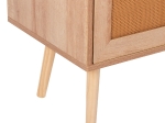 ΕΠΙΠΛΟ TV ΜΕΛΑΜΙΝΗΣ COLM ΜΕ ΠΟΡΤΕΣ RATTAN HM9223.11 ΣΕ ΧΡΩΜΑ ΦΥΣΙΚΟ 120x39x56,5Υεκ.