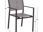 ΠΟΛΥΘΡΟΝΑ ΜΕΤΑΛΛΙΚΗ NEDAN ΓΚΡΙ ΜΕ TEXTLINE ΓΚΡΙ HM5876.02 54X54X86Υεκ.