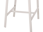 ΣΚΑΜΠΟ ΑΛΟΥΜΙΝΙΟΥ HM5892.12 ΜΕΣΑΙΟΥ ΥΨΟΥΣ RATTAN & TEXTLINE ΛΕΥΚΟ ΜΠΕΖ 55x56,5x99Y