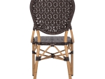 ΚΑΡΕΚΛΑ ΑΛΟΥΜΙΝΙΟΥ BAMBOO LOOK ΜΕ ΚΑΦΕ PE RATTAN HM5925.01 47x58x95Yεκ.
