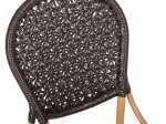 ΚΑΡΕΚΛΑ ΑΛΟΥΜΙΝΙΟΥ BAMBOO LOOK ΜΕ ΚΑΦΕ PE RATTAN HM5925.01 47x58x95Yεκ.