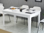 ΤΡΑΠΕΖΙ ΤΡΑΠΕΖΑΡΙΑΣ STANDARD HM9507.06 ΜΕΛΑΜΙΝΗ ΛΕΥΚΗ ΜΕ ΑΠΟΘΗΚ.ΧΩΡΟ 145x88x75Yεκ.