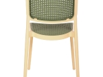 ΚΑΡΕΚΛΑ ΠΟΛΥΠΡΟΠΥΛΕΝΙΟΥ MEKO HM5934.04 ΜΠΕΖ ΜΕ OLIVE GREEN ΨΑΘΑ 41x49x102Υ εκ.