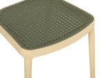 ΚΑΡΕΚΛΑ ΠΟΛΥΠΡΟΠΥΛΕΝΙΟΥ MEKO HM5934.04 ΜΠΕΖ ΜΕ OLIVE GREEN ΨΑΘΑ 41x49x102Υ εκ.