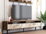 ΣΥΝΘΕΣΗ ΤΗΛΕΟΡΑΣΗΣ ΜΕΛΑΜΙΝΗΣ HM9517.04 ΚΑΡΥΔΙ-ΟΨΗ ΛΕΥΚΟ ΜΑΡΜΑΡΟ ΠΟΡΤΕΣ 180x35x47Yεκ