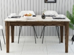 ΤΡΑΠΕΖΙ STANDARD HM9507.03 ΜΕΛΑΜΙΝΗ ΚΑΡΥΔΙ-ΛΕΥΚΟ ΜΑΡΜΑΡΟ ΜΕ ΑΠΟΘ.ΧΩΡΟ 145x88x75Yεκ.