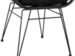 ΠΟΛΥΘΡΟΝΑ ΜΕ ΜΑΞΙΛΑΡΙ ΜΕΤΑΛΛΙΚΗ ALLEGRA HM5450.22 ΜΕ WICKER ΜΑΥΡΟ 57,5x60x82Υ εκ.