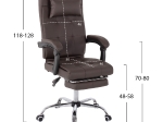 ΠΟΛΥΘΡΟΝΑ ΓΡΑΦΕΙΟΥ ΔΙΕΥΘΥΝΤΙΚΗ ΚΑΦΕ HM1057.19 ΜΕ ΠΤΥΣΣΟΜΕΝΟ ΥΠΟΠΟΔΙΟ 58x71x128Y εκ.