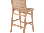 ΣΚΑΜΠΟ ΜΕΣΑΙΟΥ ΥΨΟΥΣ HM9332.01 RUBBERWOOD & ΣΧΟΙΝΙ- ΦΥΣΙΚΟ ΧΡΩΜΑ 45x46x95Υεκ.
