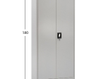 ΝΤΟΥΛΑΠΑ ΜΕΤΑΛΛΙΚΗ CLOD HM5961.11 2ΦΥΛΛΗ ΜΕ ΧΩΡΙΣΜΑ ΑΝΟΙΧΤΟ ΓΚΡΙ 90Χ40Χ180Yεκ.