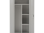 ΝΤΟΥΛΑΠΑ ΜΕΤΑΛΛΙΚΗ CLOD HM5961.11 2ΦΥΛΛΗ ΜΕ ΧΩΡΙΣΜΑ ΑΝΟΙΧΤΟ ΓΚΡΙ 90Χ40Χ180Yεκ.