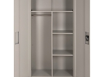 ΝΤΟΥΛΑΠΑ ΜΕΤΑΛΛΙΚΗ CLOD HM5961.11 2ΦΥΛΛΗ ΜΕ ΧΩΡΙΣΜΑ ΑΝΟΙΧΤΟ ΓΚΡΙ 90Χ40Χ180Yεκ.