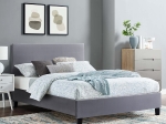 ΚΡΕΒΑΤΙ BECCA ΑΠΟ ΒΕΛΟΥΔΟ ΓΚΡΙ HM553.20 ΓΙΑ ΣΤΡΩΜΑ 150x200 EK.