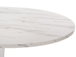 ΤΡΑΠΕΖΙ ΤΡΑΠΕΖΑΡΙΑΣ ROLLO HM9422.01 ΣΤΡΟΓΓΥΛΟ WHITE MARBLE Φ120x74Yεκ.