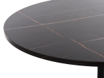 ΤΡΑΠΕΖΙ ΤΡΑΠΕΖΑΡΙΑΣ ROLLO HM9422.02 ΣΤΡΟΓΓΥΛΟ BLACK MARBLE Φ120x74Yεκ.