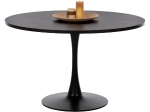 ΤΡΑΠΕΖΙ ΤΡΑΠΕΖΑΡΙΑΣ ROLLO HM9422.02 ΣΤΡΟΓΓΥΛΟ BLACK MARBLE Φ120x74Yεκ.