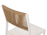 ΚΑΡΕΚΛΑ ΑΛΟΥΜΙΝΙΟΥ ΛΕΥΚΗ ΜΠΕΖ RATTAN & TEXTLINE HM5921.02 46x55,5x83Yεκ.