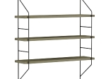 ΡΑΦΙΕΡΑ ΤΟΙΧΟΥ ACHALA ΜΕΛΑΜΙΝΗΣ HM9185.12 OLIVE GREY 60x15x68Y εκ.