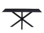 ΤΡΑΠΕΖΙ ΣΑΛΟΝΙΟΥ HM9470.04 BLACK MARBLE-ΜΑΥΡΗ ΜΕΤΑΛ.ΒΑΣΗ 120x60x45,5Yεκ.