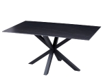 ΤΡΑΠΕΖΙ ΣΑΛΟΝΙΟΥ HM9470.04 BLACK MARBLE-ΜΑΥΡΗ ΜΕΤΑΛ.ΒΑΣΗ 120x60x45,5Yεκ.