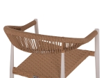 ΠΟΛΥΘΡΟΝΑ ΑΛΟΥΜΙΝΙΟΥ ΛΕΥΚΗ PΕ RATTAN ΜΠΕΖ HM5854.11 56x60x78 εκ.