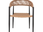 ΠΟΛΥΘΡΟΝΑ ΑΛΟΥΜΙΝΙΟΥ HM5854.12 ΑΝΘΡΑΚΙ PΕ RATTAN ΜΠΕΖ 56x60x78 εκ.