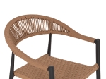 ΠΟΛΥΘΡΟΝΑ ΑΛΟΥΜΙΝΙΟΥ HM5854.12 ΑΝΘΡΑΚΙ PΕ RATTAN ΜΠΕΖ 56x60x78 εκ.