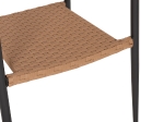 ΠΟΛΥΘΡΟΝΑ ΑΛΟΥΜΙΝΙΟΥ HM5854.12 ΑΝΘΡΑΚΙ PΕ RATTAN ΜΠΕΖ 56x60x78 εκ.