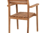 ΠΟΛΥΘΡΟΝΑ ERIETTA ΞΥΛΟ TEAK ΣΤΟΙΒΑΖΟΜΕΝΗ HM9534 ΣΕ ΦΥΣΙΚΟ ΧΡΩΜΑ 60x54x87Y εκ.