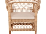 ΠΟΛΥΘΡΟΝΑ MALAWI HM9635.04 ΞΥΛΟ ΜΑΟΝΙ ΕΠΕΝΔΥΣΗ RATTAN ΛΕΥΚΟ ΜΑΞΙΛΑΡΙ ΚΑΘΙΣΜΑΤΟΣ 80x70x86Υεκ.