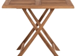 ΤΡΑΠΕΖΙ ΤΕΤΡΑΓΩΝΟ KENDALL ΠΤΥΣΣΟΜΕΝΟ HM9544 TEAK ΣΕ ΦΥΣΙΚΟ ΧΡΩΜΑ 80x80x75Yεκ.