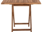 ΤΡΑΠΕΖΙ ΤΕΤΡΑΓΩΝΟ KENDALL ΠΤΥΣΣΟΜΕΝΟ HM9544 TEAK ΣΕ ΦΥΣΙΚΟ ΧΡΩΜΑ 80x80x75Yεκ.