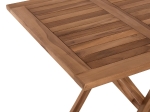 ΤΡΑΠΕΖΙ ΤΕΤΡΑΓΩΝΟ KENDALL ΠΤΥΣΣΟΜΕΝΟ HM9544 TEAK ΣΕ ΦΥΣΙΚΟ ΧΡΩΜΑ 80x80x75Yεκ.