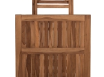 ΤΡΑΠΕΖΙ ΤΕΤΡΑΓΩΝΟ KENDALL ΠΤΥΣΣΟΜΕΝΟ HM9544 TEAK ΣΕ ΦΥΣΙΚΟ ΧΡΩΜΑ 80x80x75Yεκ.