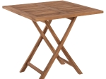 ΤΡΑΠΕΖΙ ΤΕΤΡΑΓΩΝΟ KENDALL ΠΤΥΣΣΟΜΕΝΟ HM9544 TEAK ΣΕ ΦΥΣΙΚΟ ΧΡΩΜΑ 80x80x75Yεκ.