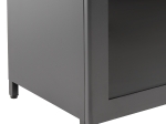 ΜΕΤΑΛΛΙΚΟ ΝΤΟΥΛΑΠΙ ΒΙΤΡΙΝΑ CARIL HM9571.01 ΜΑΥΡΟ 80x37-40x102Y εκ.